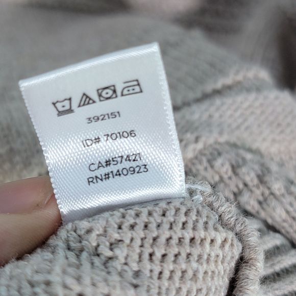 LOFT Cream Ivory 100% Cotton Cable Knit Sweater Crew Neck Women XS - Picture 5 of 8